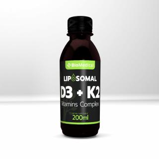 BioMedical Liposomal D3+K2 - Lipozomálny vitamín D3+K2 200 ml