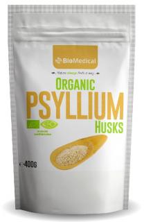 BioMedical Organic Psyllium Husks – Bio psyllium šupky Natural 400 g