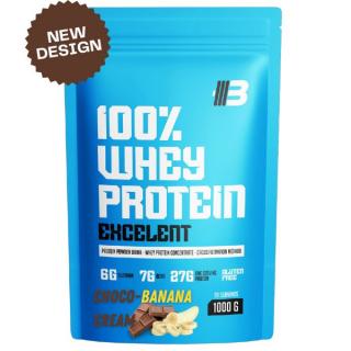 Body Nutrition   Excelent 100 % Whey Protein WPC 80 banánový krém 1000 g