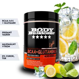 BodyBulldozer  BCAA + Glutamine Light Professional citrón limitka 500 g