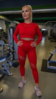 Muscle Aggressive  Dámske Fitness Legíny Red L