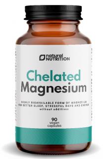 NATURAL NUTRITION  100% Chelated Magnesium kapsuly 90 caps