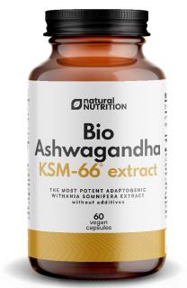 NATURAL NUTRITION  Bio Ashwagandha KSM-66® kapsuly 60 caps.