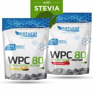 NATURAL NUTRITION WPC 80 CFM STEVIA SWEET – srvátkový whey proteín vanilka 1000 g