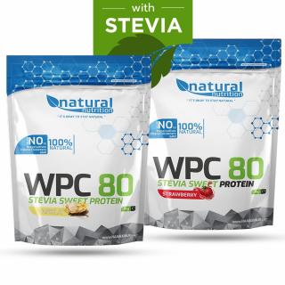 NATURAL NUTRITION WPC 80 Stevia Sweet Strawberry 1000 g