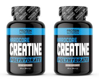 Protein Nutrition   Hardcore Creatine Polyhydrate 100 caps. + 100 caps.