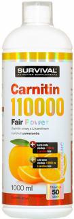 SURVIVAL  Carnitin 110000 citrón 1000 ml.