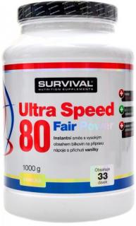 SURVIVAL  Ultra Speed 80 jogurt-jahoda 1000 g