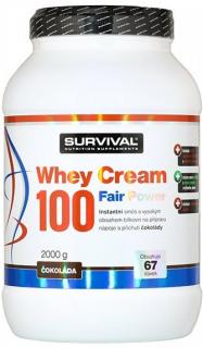 SURVIVAL  Whey Cream 100 Fair Power jahoda 1000 g