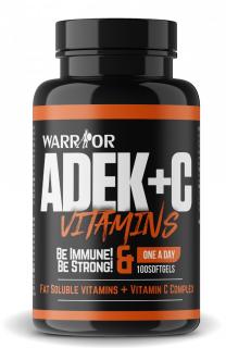 WARRIOR  ADEK+C Vitamins 100 Softgels