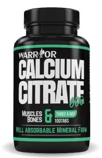 WARRIOR Calcium Citrate 600 – Vápnik citrát 100 tbl.