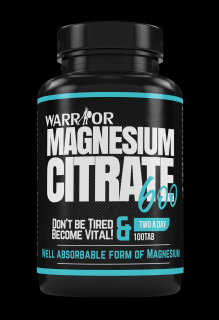 WARRIOR  Magnesium Citrate 600 100 tbl