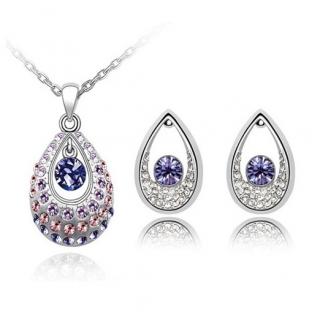 Austrian Crystal SW set Drops - Light Violet