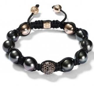 Luxusný Shamballa náramok Black Matt Middle