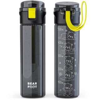 BEARfoot - Detská fľaša na pitie - rôzne druhy 500 ml Farba: Čierna s medvedíkmi
