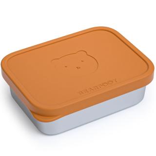 BEARfoot - Hliníkový desiatový box - Hnedý 700 ml