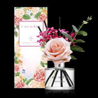 Cocodor - Aroma tyčinkový difuzér - Rose - vôňa Rose Perfume 200 ml