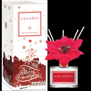 Cocodor - Vianočný aroma tyčinkový difuzér - Vianočná ruža - vôňa Joyful Season 200 ml Farba: Biela krabička
