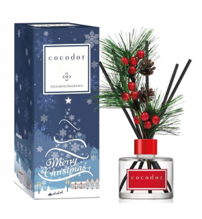 Cocodor - Vianočný aroma tyčinkový difuzér - Vianočná vetvička - vôňa Pine & Cedarwood 200 ml