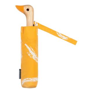 ORIGINAL DUCKHEAD - Štýlový dáždnik - oranžovo-žltý so vzorom