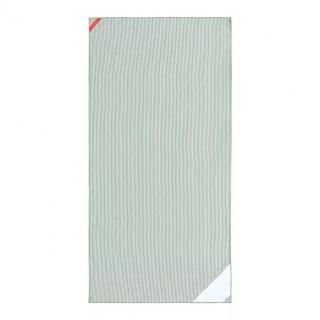 Rýchloschnúca plážová osuška / uterák s vreckom - VZOR tenké pásiky - 90x180 cm Farba: Zelená