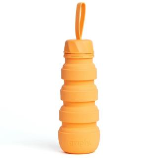 Skladacia silikónová nerozbitná fľaša - 550 ml - rôzne farby Farba: Oranžová
