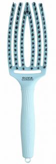 OLIVIA GARDEN Finger Brush Blue Sky kefa na vlasy masážna 6-radová stredná
