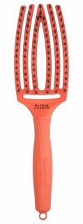 OLIVIA GARDEN Finger Brush Orange Dream kefa na vlasy masážna 6-radová stredná