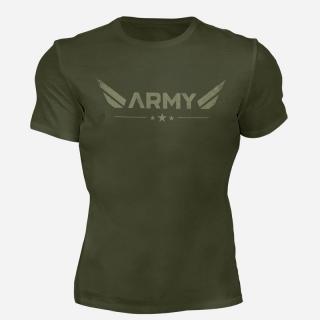 MOTIVATED - Tričko ARMY (zelená) 330 - L