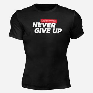 MOTIVATED - Tričko na cvičenie Never Give UP 322 - M