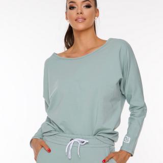 NDN - Oversized mikina dámska DAR X084 (zelená) - XS