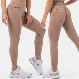 NEBBIA - Legíny s vysokým pásom z organickej bavlny 405 (brown) - XS