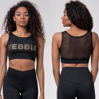 NEBBIA - Mini top Gold mesh 830 (black) - XS