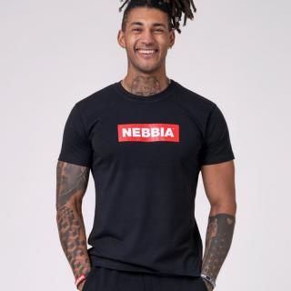 NEBBIA - Pánske tričko BASIC 593 (black) - XL