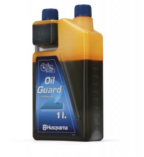 Olej Husqvarna Oilguard pre dvojtaktné motory, dávkovacia nádoba, 1 liter (balenie 12 ks)
