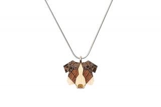 Drevený prívesok Australian Shepherd Pendant