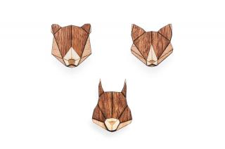 Squirrel  Fox  Bear Set