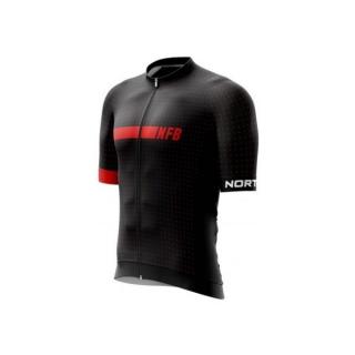 NORTHFINDER Gerardo TR3807 dres kr.rukav black/red L