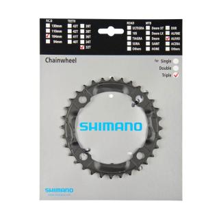 Prevodník SHIMANO 32z. M430 Alivio 9-k. čierny 104mm