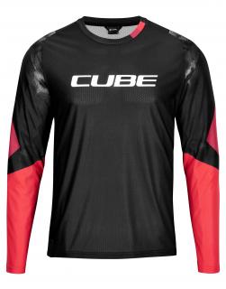 Dres CUBE Edge Black´n´Red dlhý rukáv