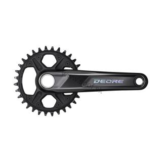 Kľuky 12-k. Shimano DEORE M6100 32z. BOOST 175mm čierne / bez ložísk