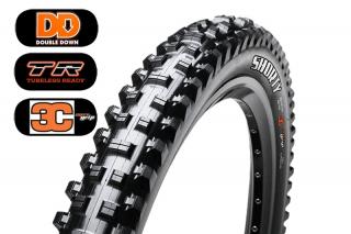 Plášť MAXXIS Shorty 27.5x2.50 WT kevlar DD TR 120TPI 3C Maxx Grip