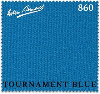 Biliardové plátno Simonis 860 Tournament Blue, 198 cm široké