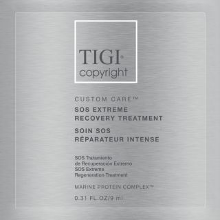 TIGI Custom Care SOS Extreme Recovery Sachet  extrémne regeneračná kúra pre silne poškodené vlasy (vzorka) 20ml