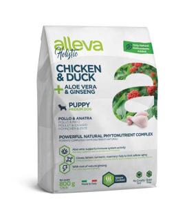 Alleva HOLISTIC dog puppy  junior medium chicken 0,8 kg