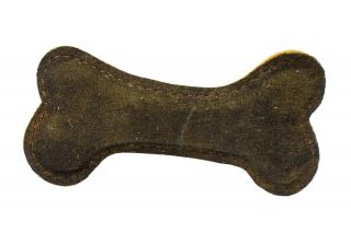 BAFPET Kožená kostička LEDER Farba: Hnedá, Rozmer: 15cm x 7,5cm 09090