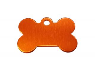 BAFPET Obojstranná psia známka, kocka Farba: Oranžová, Psia známka: 1,5cm x 2,5cm 01M