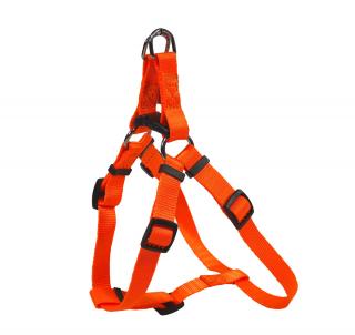 BAFPET Popruhový postroj NEON Farba: Oranžová, Veľkosť: 10mm, 10xOH 26-38cm 18411N