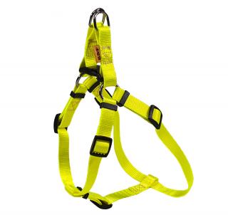 BAFPET Popruhový postroj NEON Farba: Žltá, Veľkosť: 10mm, 10xOH 26-38cm 18411N