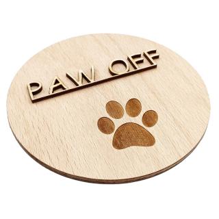 Ceduľka PAW OFF 13 cm